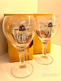 Coppia Calici Birra Leffe Nuovi Originali