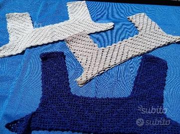 Sproni in cotone ad uncinetto fatti a mano