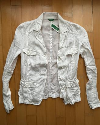 Blazer originale Benetton in puro lino taglia 40