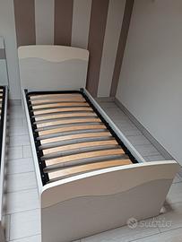 struttura letto singolo con rete