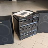 Stereo PIONEER twin CD cassette amp XD-Z53T