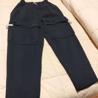 Pantalone tuta nero con tasche