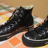 Converse All Star originali n.42 pelle nero avorio