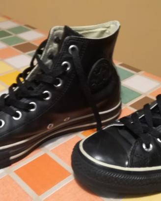 Converse All Star originali n.42 pelle nero avorio