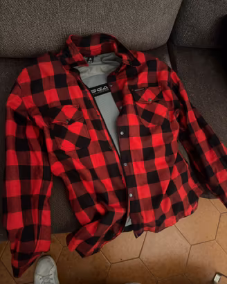 Camicia moto con protezioni XL