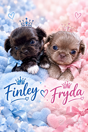 Fryda e Finley chihuahua prenotabili con pedigree