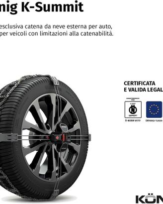 CATENE DA NEVE RAGNO KONIG K-Summit K33 NUOVE