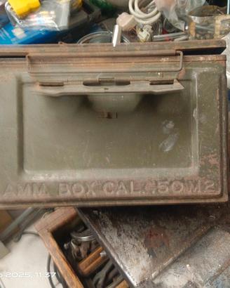 cassetta in metallo porta munizioni anni 45