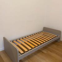 Letto singolo Zalf con ruote