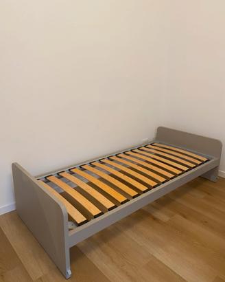 Letto singolo Zalf con ruote