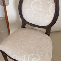 Sedia antica Originale Luigi Filippo XVI scolpita