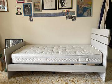 Letto singolo con materasso -  zona Pigneto