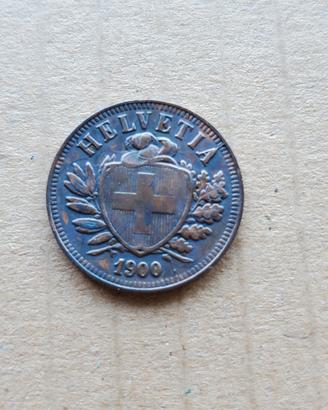 2 rappen Svizzera 1900 B NC