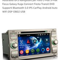 Autoradio navigatore android 14 FORD + Camera