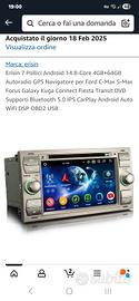 Autoradio navigatore android 14 FORD + Camera