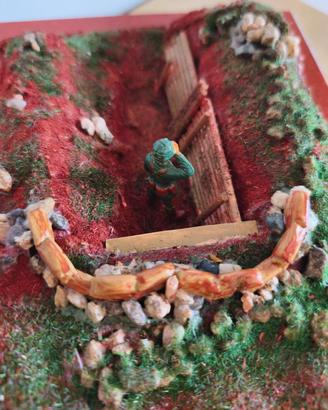Diorama storico Trincea Prima guerra mondiale 