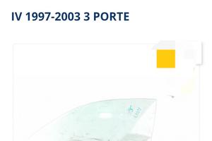 Vetro Finestrino  Anteriore SX Volkswagen