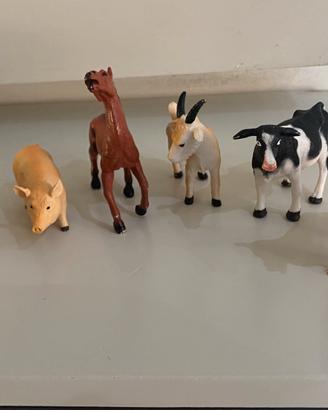 Set di 6 animali in plastica