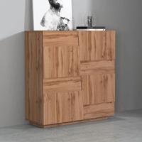 Madia 120x126h cm rovere wotan con 2 ante - Beryl