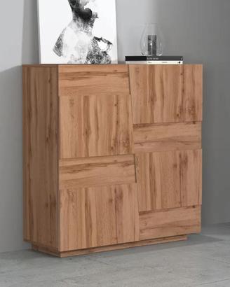 Madia 120x126h cm rovere wotan con 2 ante - Beryl