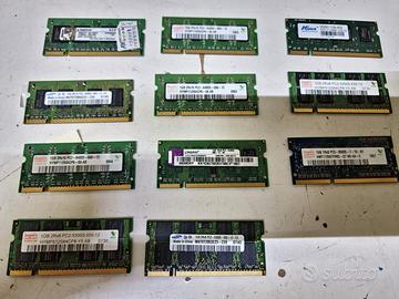 Stock Ram DDR2 per notebook e fissi