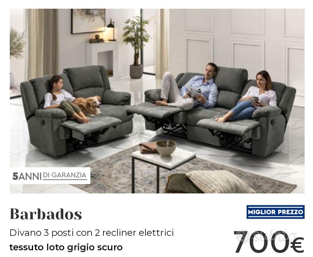 Divano 2 posti con recliner elettrico: Barbados