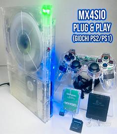 Playstation 2 Slim Trasparente con LED - 128GB