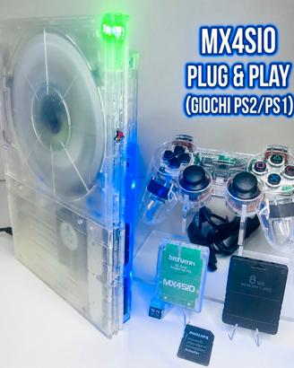 Playstation 2 Slim Trasparente con LED - 128GB