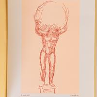 L'ATLANTE DI ALIGI SASSU Stampa d'arte