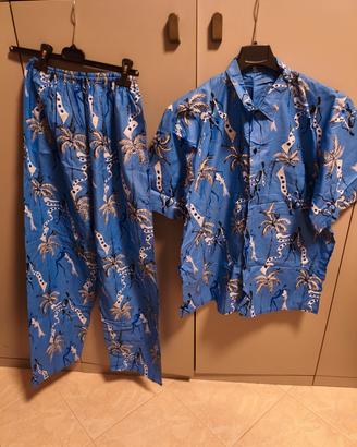 Camicia e pantaloni hawiano 