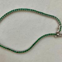 Tennis oro 750% con smeraldi - NUOVO -