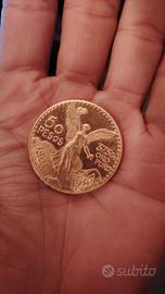 50 pesos oro 