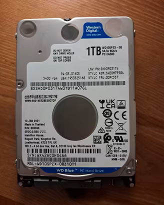 Hard Disk 2.5" 1TB Western Digital Blue SATA