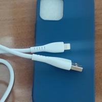 cavo ricarica ifhone + cover iPhone 12 mini 