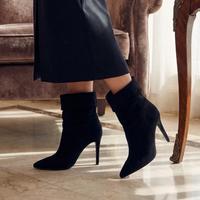 Stivaletto donna scamosciato