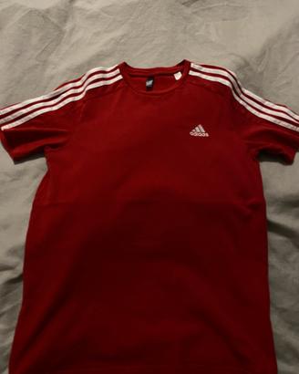 maglia adidas rossa da ragazzo