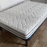 Materasso 120x195 + base con doghe in legno