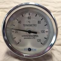 Termometro a quadrante, 120° attacco posteriore