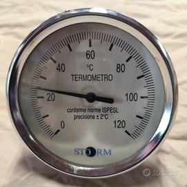 Termometro a quadrante, 120° attacco posteriore