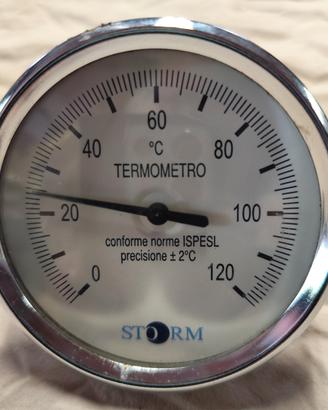 Termometro a quadrante, 120° attacco posteriore