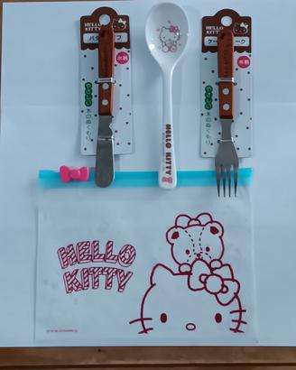 Set mini posate dessert Sanrio Hello Kitty 3 pezzi