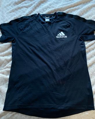 maglia adidas blu da ragazzo