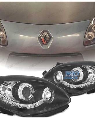 FARI PER RENAULT TWINGO 07-11 LUCE DIURNA LED NERO