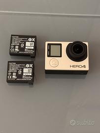 GoPro HERO4 Silver 4K + accessori + 2 batterie