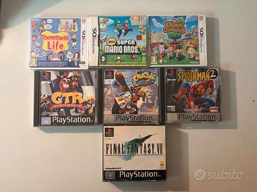 Lotto videogiochi PS1, Nintendo DS e 3DS