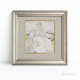 quadro originale L. Borrelli + cornice