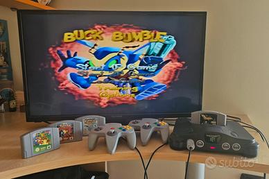 Nintendo 64 + 2 controller  + 4 giochi