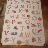 Poster rétro Alfabeto -inglese
