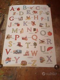 Poster rétro Alfabeto -inglese