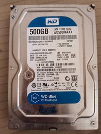 WD Blue 500 GB HDD Interno 3,5"